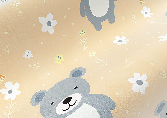 Teddy Trails, Cream - Made to Measure Curtains - Image 4